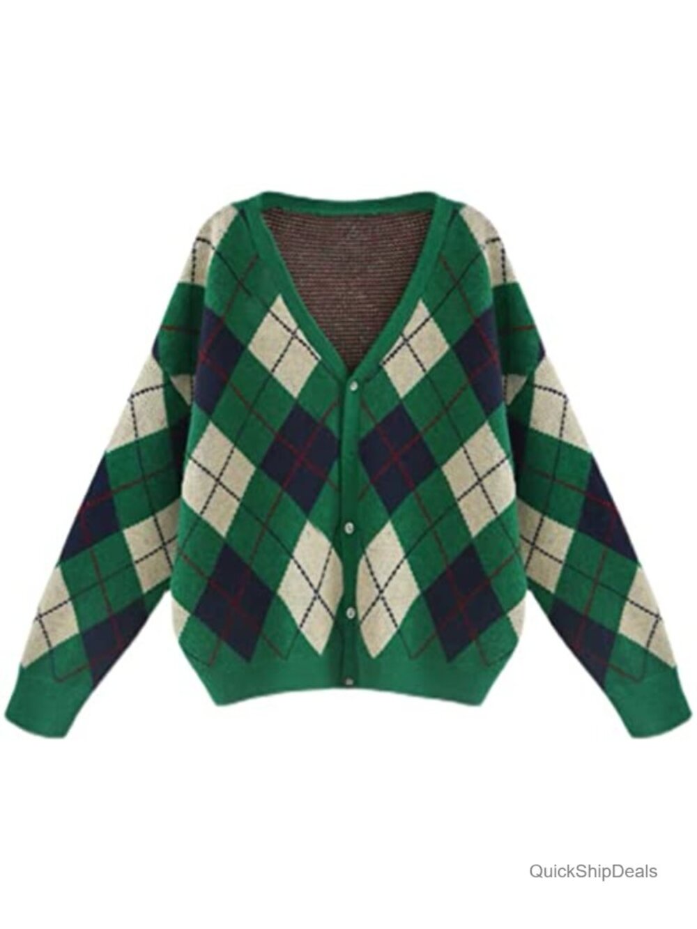 Women's Long Sleeve Knit Cardigan V-Neck Button Down Sweater
